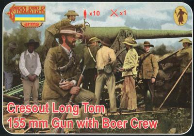 A014 - Cresout Long Tom 155 mm with Boer Crew (Anglo-Boer War) 1/72