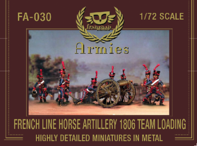 FA-030 - French Line Horse Artillery 1806 Team Loading 1/72