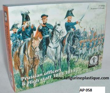 AP058 NAPOLEONIC PRUSSIAN OFFICERS & STAFF 1813-1815. 1/72