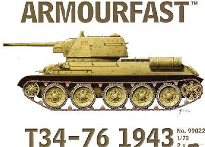 99022 - Russian T34-76 Tank 1943 1/72