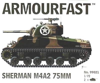 99021 - Sherman Tank M4A2 75mm 1/72