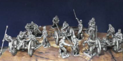 French Horse Artillery, 3 guns and 16 figures 1/72