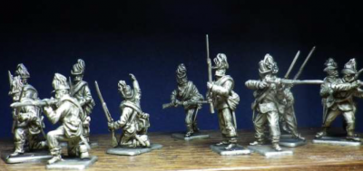 Austrian Jaegers Firing Line, 12 1/72 figures