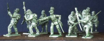 Austrian Jaegers Storming, 12 1/72 figures