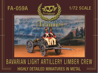 FA-059A Bavarian Light Artillery Limber Crew 1/72