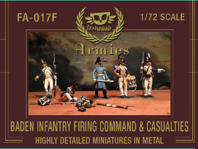 FA-017F Baden Infantry Firing Command & Casualties 1/72