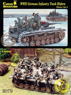 H079 - WW2 German Infantry Tank Riders Winter Set 2 1/72