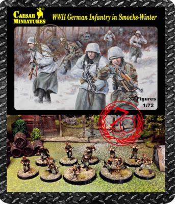 083 - German Infantry wearing Winter Smocks WWII 1/72