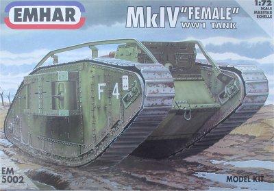 5002 - British Mk IV 'Female' Tank 1/72