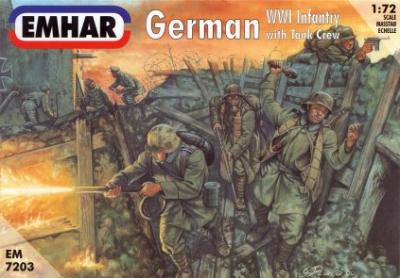 7203 - German WWI Infantry with Tank Crew 1/72