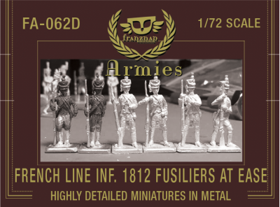 FA-062D French Line Infantry 1812 Fusiliers At Ease 1/72