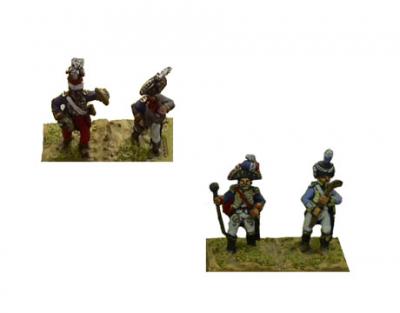 FRA100 - French Bandsmen (x4) 1/72