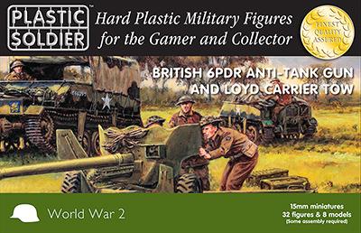 WW2G15003 - British 6 Pdr & Loyd Carrier 15mm