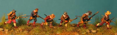 72-5010 - Musketiere - 6 Stck. laufend 1/72