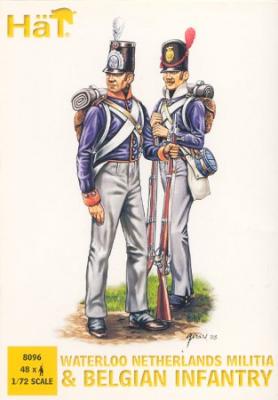 8096 - Waterloo Netherlands Militia and Belgian Infantry 1/72