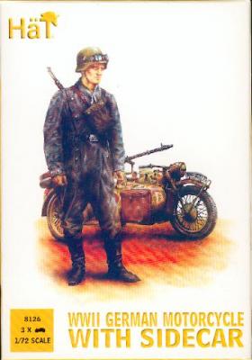8126 - WWII German Motorcycle with Sidecar 1/72