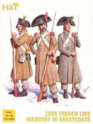 8146 - Infanterie française de ligne en manteau 1805 1/72