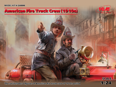 24006 - American Fire Truck Crew 1910s (2 figures)