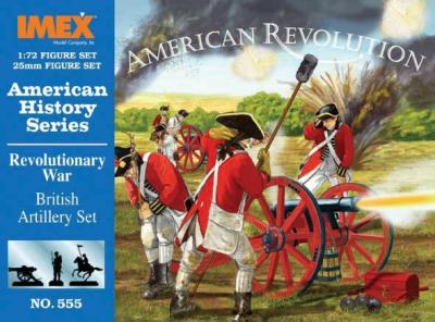 555 - American War of Independence British Artillery 1/72