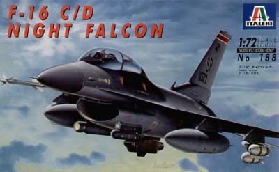 0188 - Lockheed-Martin F-16C / F-16D Fighting Falcon Night Falcon 1/72