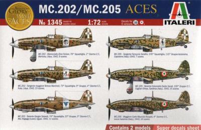 1345 - Macchi C.202 / Macchi C.205 Double Set 1/72