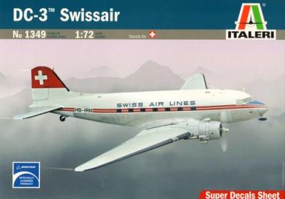 1349 - Douglas DC-3 Swissair 1/72