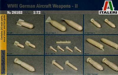 26102 - WWII German Aircraft Weapons Set 2 1/72