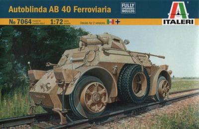 7064 - Autoblinda AB 40 Ferroviaria 1/72