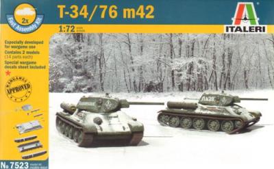 7523 - Russian T-34/76m42 (x2) 1/72