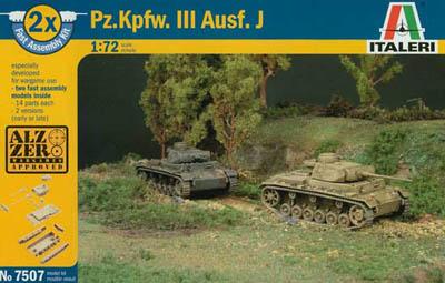 7507 - German PZ.KPFW III Ausf J Tank 1/72