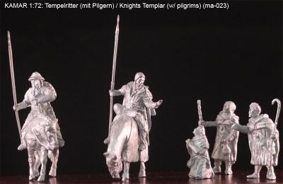 MA023 Tempelritter, Set 1 (mit Pilgern), 1:72