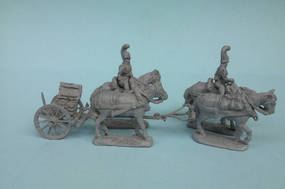 JS72-0796 Russische reitende Garde-Artillerie mit Protze 1/72