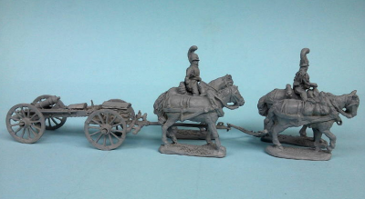 JS72-0797 Russische reitende Garde-Artillerie mit 6-Pfund-Kanone (Set III) 1/72