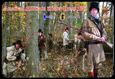 M098 - American Militia in Winter Dress 1812 1/72