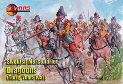 72040 - Thirty Years War Swedish Mercenary Dragoons 1/72