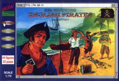 72001 - English Pirates 1/72