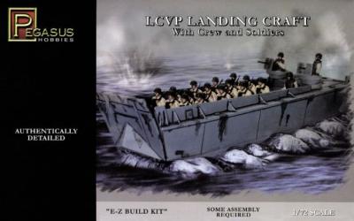 7650 - LCVP Landing Craft with 12 figures and sea Base 1/72