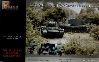 7665 - Russian KV-1 Early and Russian KV-2 1/72