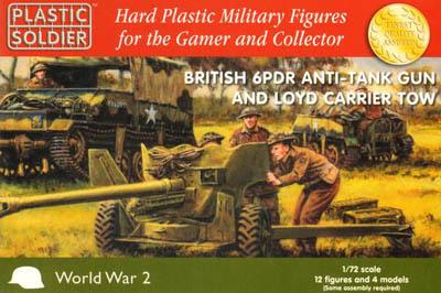 WW2G20004 - British 6 pdr anti tank gun and Lloyd carrier tow 1/72