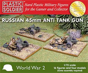 WW2G20001 - Russian 45mm anti tank gun 1/72