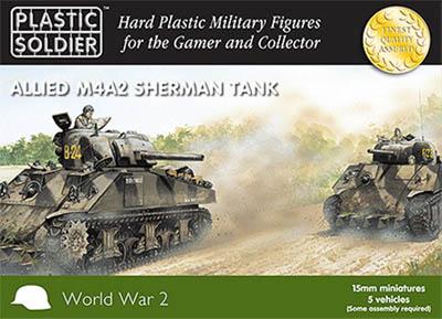 WW2V15006 - M4A2 Sherman Tank 15mm