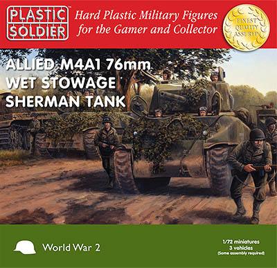 WW2V20005 - M4A1 Sherman 76mm Wet Tank 1/72