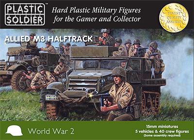 WW2V15016 - Allied M3 Halftrack 15mm