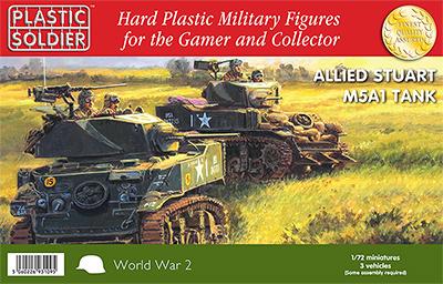 WW2V20014 - M5A1 Stuart Tank 1/72