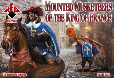 72146 - Mounted Musketeers of the King of France XVII c. 1/72