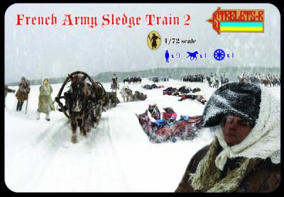 134 - French Army Sledge Train 2 1/72