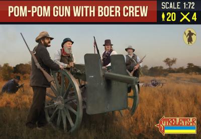 188 - Pom-Pom Gun with Boer Crew 1/72