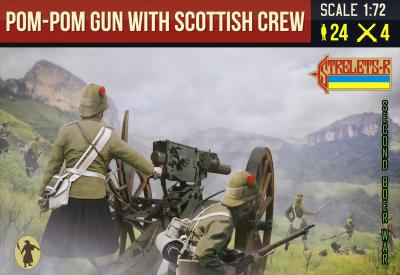 189 - Pom-Pom Gun with Scottish Crew Anglo-Boer War 1/72