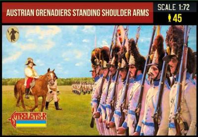204 - Austrian Grenadiers Standing Shoulder Arms Napoleonic 1/72