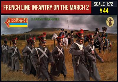 220 - French Line Infantry on the March 2 1/72